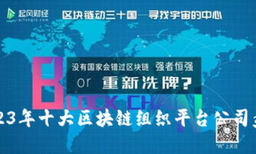 2023年十大区块链组织平台公司盘点